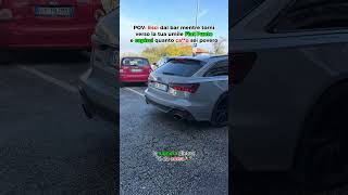 possiamo solo guardare 😓 auto audi rs6 abt perte foryou viralshorts 9kgiri viral car [upl. by Eilzel]