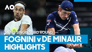 Fabio Fognini vs Alex de Minaur Match Highlights 3R  Australian Open 2021 [upl. by Meluhs881]