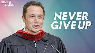 Elon Musk Motivational Video  Inspirational Speech  Never Give Up  Startup Stories [upl. by Trebmer]