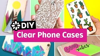 5 Cool DIY Clear Phone Cases  Sea Lemon [upl. by Ayenet945]