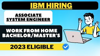 IBM Hiring Associate System Engineer  Fresher job [upl. by Strage]