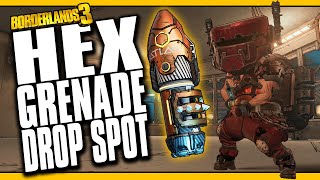 HEX GRENADE  DROP LOCATION Borderlands 3 [upl. by Ecnesse]