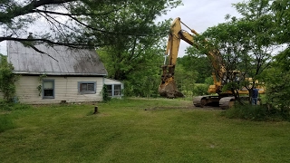 The Demolition of an Abandoned Old House [upl. by Anoved]