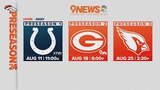 First look at the 2024 Denver Broncos preseason schedule [upl. by Callery637]