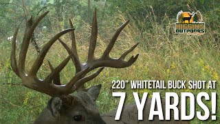 220 inch whitetail buck shot at 7 yards [upl. by Nageet]