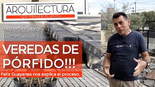 ¿CÓMO HACER UNA VEREDA DE PÓRFIDO  ADOQUINES  LAJAS  PORFIDO  ARQUITECTURA Y CONSTRUCCIÓN [upl. by Suravart]