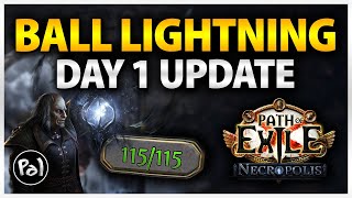 PoE 324 Ball Lightning SLAPS Day 1 Update amp Useful Tips [upl. by Arleyne]