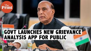 Defence Minister Rajnath Singh launches AIbased grievance analysis app for public [upl. by Airel]