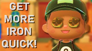 Animal Crossing New Horizons FARMING IRON NUGGETS BEST METHOD [upl. by Nylkaj]