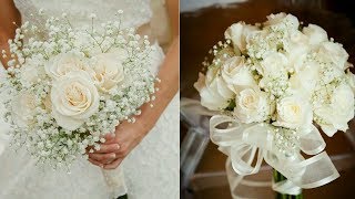 How to Arrange A Bridal Bouquet  DIY wedding bouquet  fresh flower bouquet for wedding [upl. by Hakkeber464]