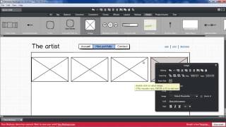 Créer un webdesign avec Balsamiq Mockup [upl. by Buff620]