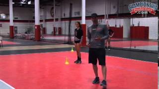 Get to Every Ball with this Agility Drill from Rob Rose  Volleyball 2015 10 [upl. by Aniaz]