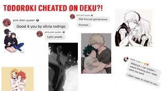 Todoroki cheated on midoriya Good 4 u lyric prank  TdDk BkDk Kirikami mha texting story [upl. by Noremak]