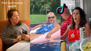 PARENTS REACT TO WAP TIKTOK COMPILATION PT 4 [upl. by Ahiel]