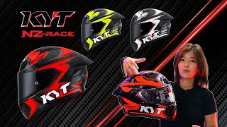 𝗞𝗥𝗘𝗬  รีวิวหมวก KYT model NZ RACE  CARBON COMPETITION RED [upl. by Arised]