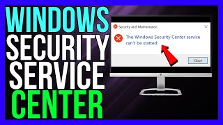 How to FIX The Windows Security Center Service Cannot Be Started Windows 1110 2024 METHOD [upl. by Bussey335]