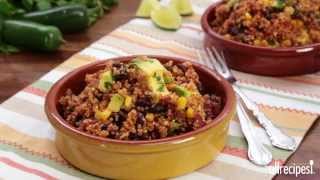 How to Make One Skillet Mexican Quinoa  Quinoa Recipes  Allrecipescom [upl. by Joe]