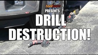 Ultimate 18V Drill Tool Fight  8 Drills Compete in Death and Destruction [upl. by Somar]