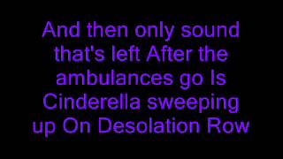 My chemical romance Desolation row lyrics [upl. by Ettennyl]