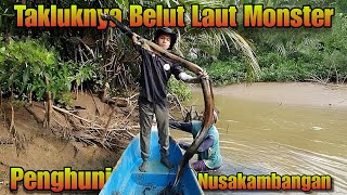 Rekor Tarik Tambang dengan belut Laut Monster penghuni pulau Nusakambangan  Amazing Big Eel fishing [upl. by Isbel]