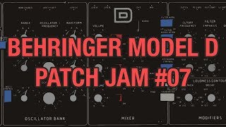 Behringer Model D Jam 07  Chords amp 3 Way Filter Modulation [upl. by Rochette]