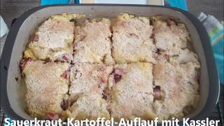 Kartoffel Sauerkraut Auflauf mit Kassler mit Pampered Chef® Thermomix ® [upl. by Ednil]