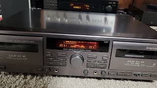 jvc TDW309 recording test [upl. by Repmek]