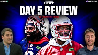 LIVE Patriots Beat Day 5 Recap Jacoby Brissett QB1  Matthew Judon DRAMA [upl. by Anilet253]