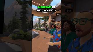 Reallife meetings 🥱 Virtual reality meetings 🤩VR VirtualReality Xr Tech Meta Quest Meta [upl. by Duaner]