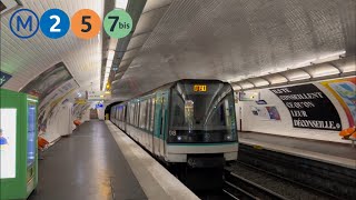 Spot à Jaurès métro ligne 2 5 et 7bis [upl. by Kimon643]