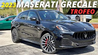 2023 Maserati Grecale Trofeo Arrives With 523 Horsepower and Aggressive Carbon Style [upl. by Courtney]