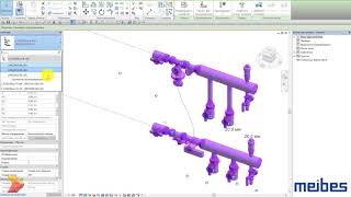 11 MEIBES Revit Этажные распределители [upl. by Ahsiem]