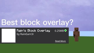 The best block overlay for mcbemcpeFPS BOOST [upl. by Adnauqaj]