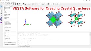 VESTA Tutorial for Creating Crystal Structures VESTASoftware [upl. by Golda]