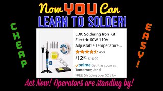 Learn to Solder with this Inexpensive Kit from Amazon [upl. by Hoem]