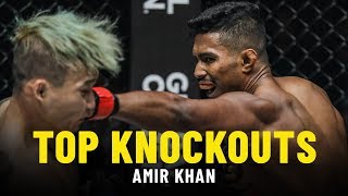 Amir Khan’s Top Knockouts  ONE Highlights [upl. by Nodyroc]