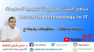 07 Chapter 2 Research and Writing  Research Methodology in IT مناهج البحث العلمي [upl. by Anauqal791]