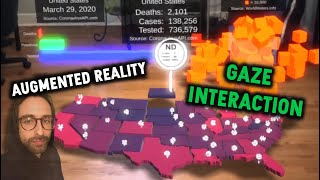 Augmented Reality Tutorial  Gaze Interaction in Unity [upl. by Eenaffit]