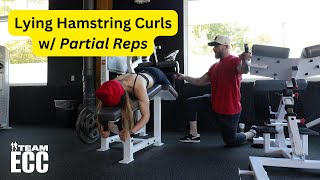 Lying Hamstring Curls w Partial Reps [upl. by Yatnwahs]