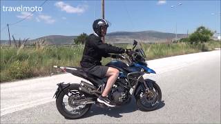 Test drive ZONTES T310 adventure motorcycle [upl. by Eikcir]