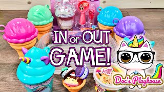 Lets Play IN or OUT Slime Game Ice Cream Slime Mixing Docs Playhouse [upl. by Cornew]