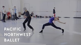 Crystal Pites quotPlot Pointquot rehearsal Pacific Northwest Ballet [upl. by Nocaj789]