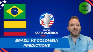 Brazil vs Colombia Prediction 🇧🇷🇨🇴  Copa America Picks  July 2 [upl. by Ettevroc]