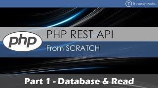 PHP REST API From Scratch 1  Database amp Read [upl. by Ettennyl]