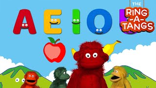 Apples and Bananas Phonics Song  Kids Learning Videos  Nursery Rhymes  RingaTangs [upl. by Conner665]