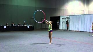 Hoop Routine Rhythmic Gymnastics Level 4 [upl. by Trauner365]