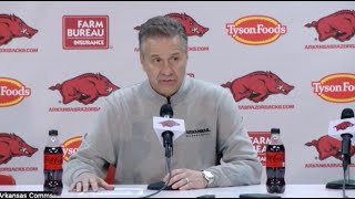 John Calipari Press Conference  Arkansas 95 NC AampT 67 [upl. by Maddy]