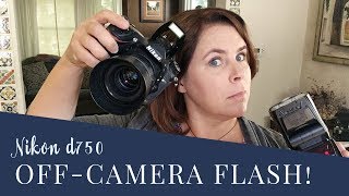 How to use Off Camera Flash with Nikon d750 in TTL [upl. by Weibel713]