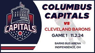 Columbus Capitals vs Cleveland Barons  Game 1  11224 [upl. by Nairret734]