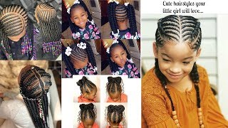 🎀LITTLE GIRLS BRAIDED HAIRSTYLE 🎀 OGC [upl. by Archer]